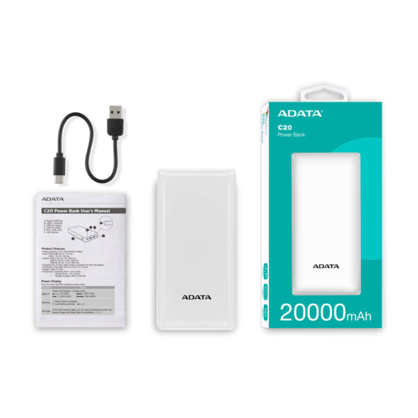 power-bank-adata-c20-20000mah لایف رایان زنجان