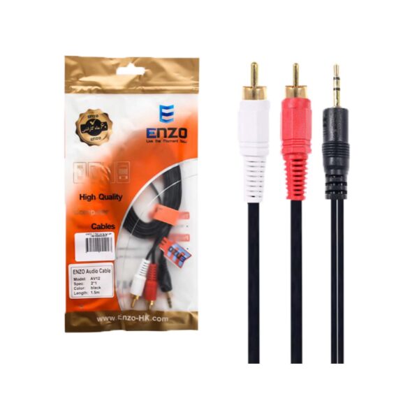 Enzo-audio-Cable-1-5m-model-AV12 فروشگاه اینترنتی لایف رایان